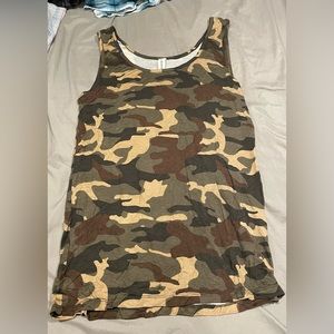 Camo tank top, very soft material